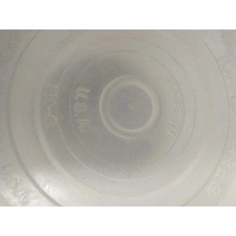 Vintage‎ Tupperware Midget Container 122-6 Translucent White with Lid 2oz USA